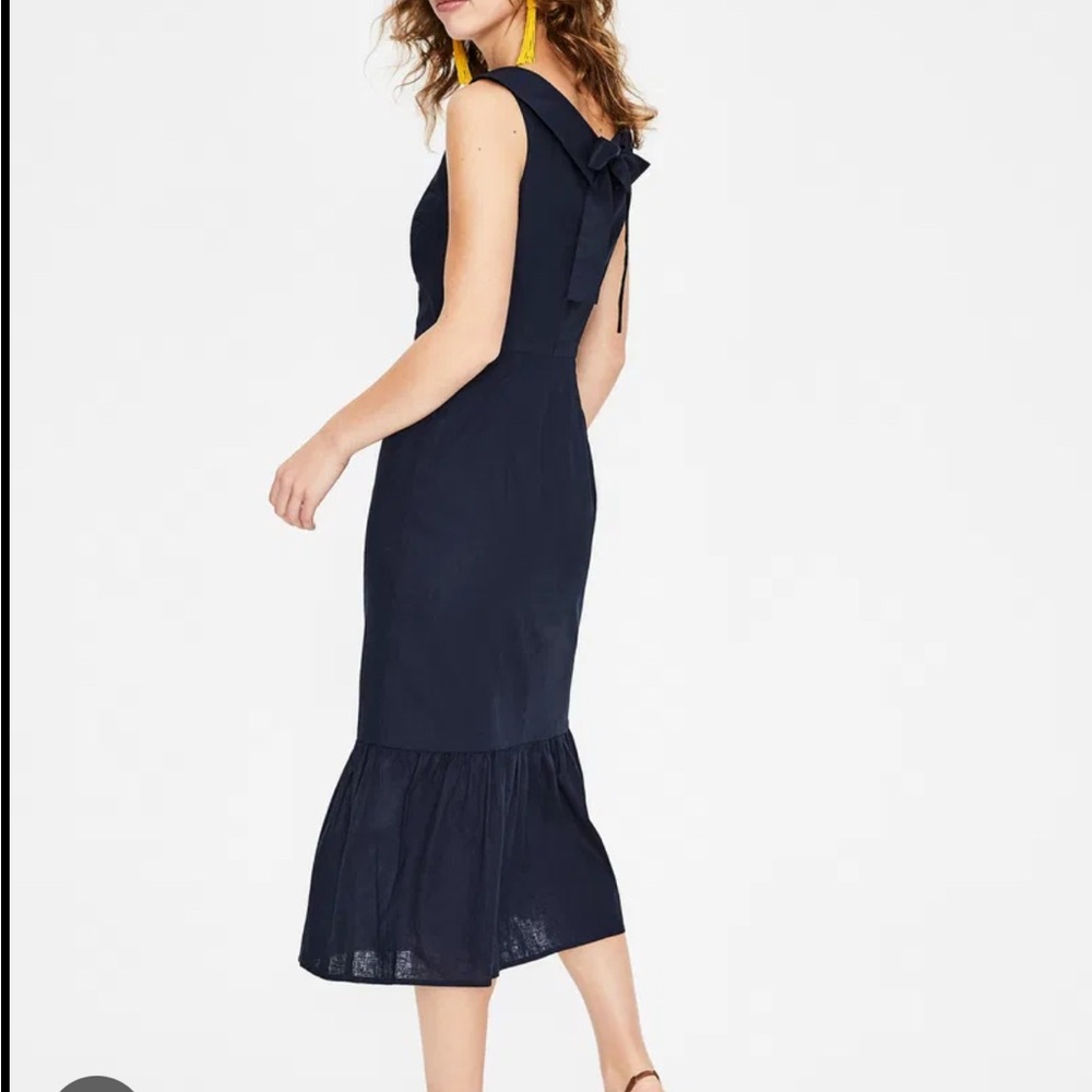 Boden Clarice Midi Dress in Navy